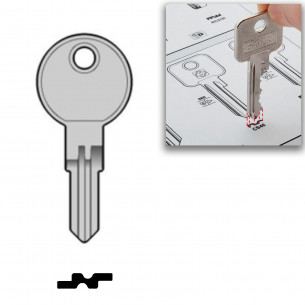 2x llaves de repuesto Arregui Endurance para muebles y taquillas