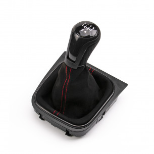 Alcantara Leather Gear Knob Shift Boot 5 Speed For VW - Aftermarket