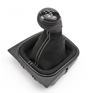 Alcantara Leather Gear Knob Shift Boot 5 Speed For VW - Aftermarket