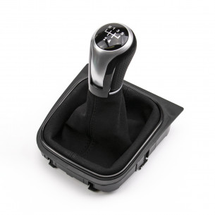 Alcantara Leather Gear Knob Shift Boot 5 Speed For VW - Aftermarket