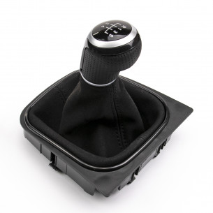 Alcantara Leather Gear Knob Shift Boot 5 Speed For VW - Aftermarket