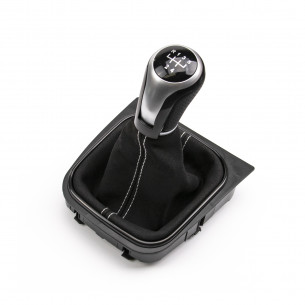 Alcantara Leather Gear Knob Shift Boot 5 Speed For VW - Aftermarket