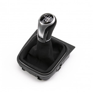 Alcantara Leather Gear Knob Shift Boot 6 Speed For VW - Aftermarket