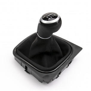 Alcantara Leather Gear Knob Shift Boot 6 Speed For VW - Aftermarket