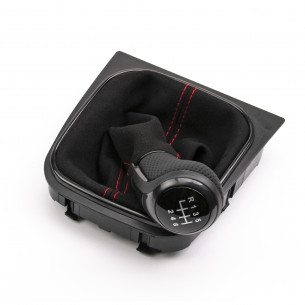 Alcantara Leather Gear Knob Shift Boot 6 Speed For VW - Aftermarket