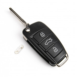 Key Cover for Audi A6 Q3 Q7 With 3 Buttons - Aftermarket
