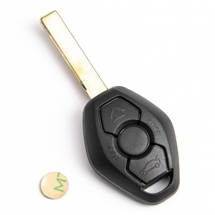 Key Shell for BMW 3 5 6 X3 X5 Z4 With 3 Buttons - Aftermarket