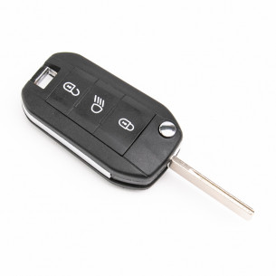 Peugeot Citroen Car Key Shell With 3 Buttons - Aftermarket