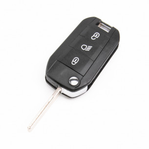 Peugeot Citroen Car Key Shell With 3 Buttons - Aftermarket
