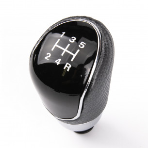 Carbon Leather Gear Shift Stick Knob 5-Speed For Ford - Aftermarket