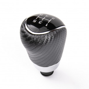 Carbon Leather Gear Shift Stick Knob 5-Speed For Ford - Aftermarket