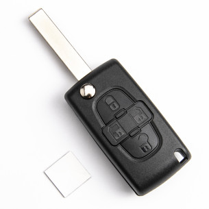 Peugeot Carcasă Cheie Cu 4 Butoane - Aftermarket