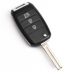 KIA Carcasa de cheie cu 3 butoane - Aftermarket