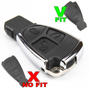 Mercedes Chiave Kit di Conversione con 3 Pulsanti - Aftermarket