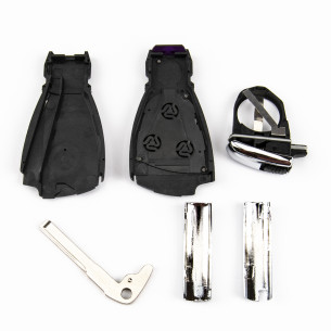 Mercedes Chiave Kit di Conversione con 3 Pulsanti - Aftermarket