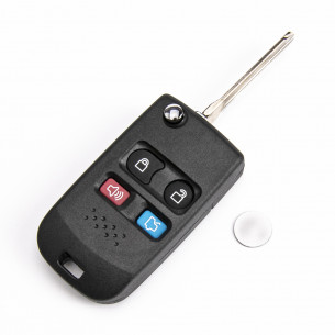 Ford Chiave Kit di Conversione con 4 Pulsanti - Aftermarket