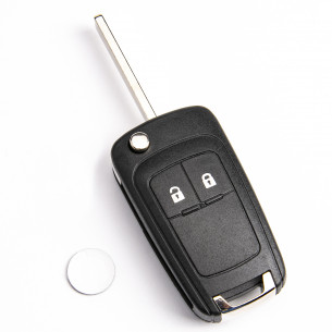 Coque de clé avec 2 boutons pour Chevrolet - Aftermarket