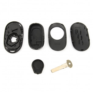 Coque de clé avec 4 boutons pour Fiat 500 500e 500 X Topolino Électrique