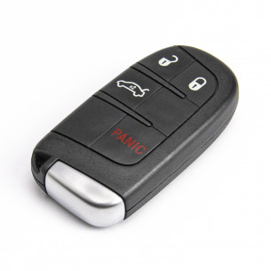 Fiat Chrysler Jeep Dodge Coque Clé avec 4 boutons - Aftermarket