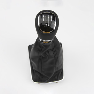 Cuir Levier De Vitesse Pommeau Pour Skoda - Aftermarket