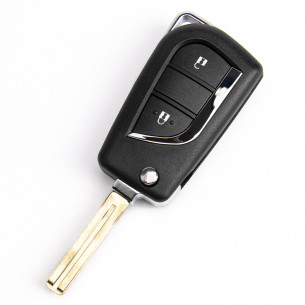 Key Cover for Toyota Avensis Aygo Corolla B3E2F2R With 2 Buttons - Aftermarket