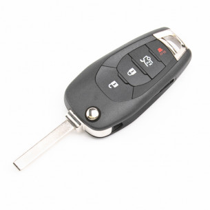 Chevrolet Flip Key Cover With 4 Buttons - Aftermarket