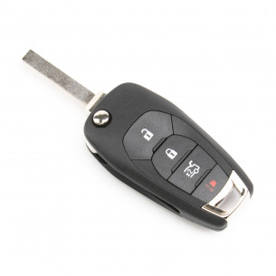 Chevrolet Flip Key Cover With 4 Buttons - Aftermarket