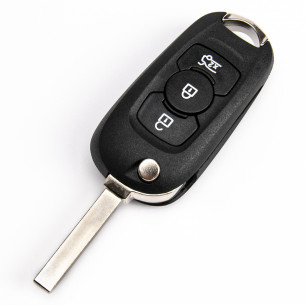 Opel Flip Key Housing With 3 Buttons - Aftermarket