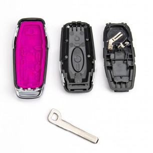 Ford Focus Fiesta Galaxy Mondeo Guscio Chiave Con 3 Pulsanti Lama HU101