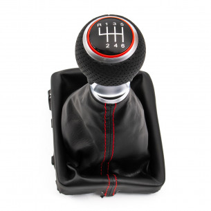 Gear Shift Knob With Boot For Audi A6 4F C6 6 Speed