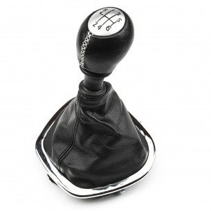 Gear Shift Stick Knob with Boot 6-Speed For Opel Fiat Renault - Aftermarket