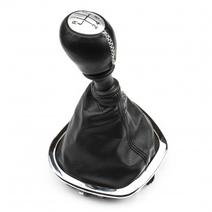 Gear Shift Stick Knob with Boot 6-Speed For Opel Fiat Renault - Aftermarket