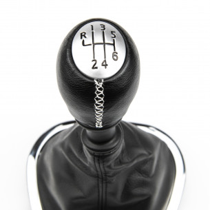 Gear Shift Stick Knob with Boot 6-Speed For Opel Fiat Renault - Aftermarket