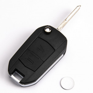 Guscio Chiave Kit di Conversion per Opel con 2 Pulsanti