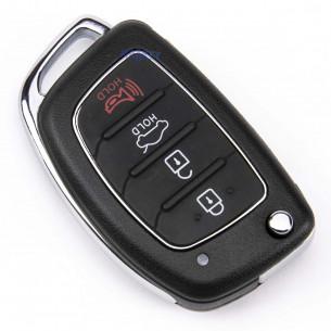 Hyundai Flip Key Cover With 4 Buttons - Aftermarket