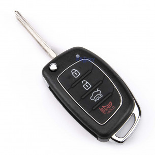 Hyundai Flip Key Cover With 4 Buttons - Aftermarket