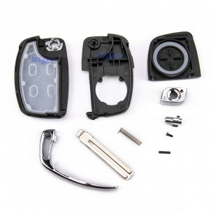 Hyundai Flip Key Cover With 4 Buttons - Aftermarket
