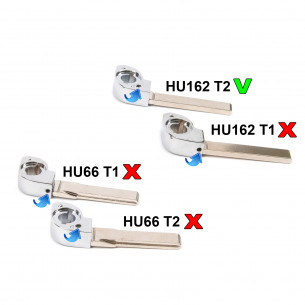 Key Blade HU162 T2 for VW Seat Skoda Cupra - Aftermarket