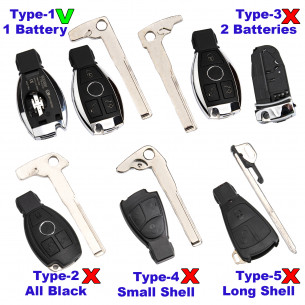 Key Blade HU64 T1 for Mercedes Keys - Aftermarket