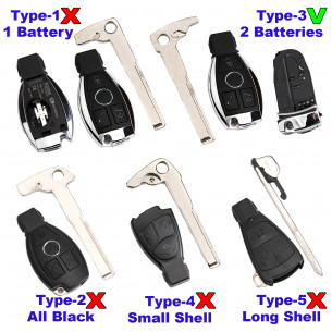 Key Blade HU64 T3 for Mercedes Keys - Aftermarket