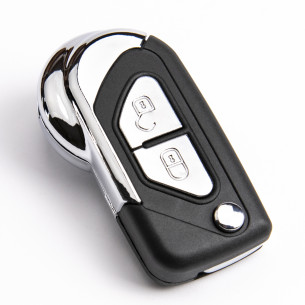 Citroen Flip Key Case With 2 Buttons - Aftermarket