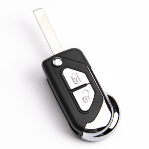 Citroen Flip Key Case With 2 Buttons - Aftermarket