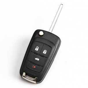 Chevrolet Flip Key Case With 4 Buttons - Aftermarket