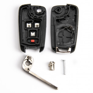 Chevrolet Flip Key Case With 4 Buttons - Aftermarket