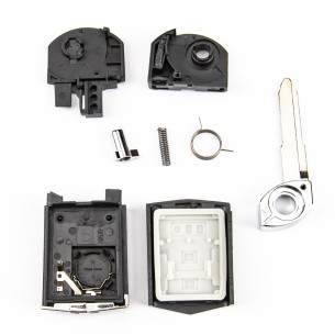 Mazda Flip Key Case With 3 Buttons - Aftermarket