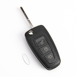 Ford Key Shell With 3 Buttons - Aftermarket