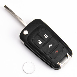 Opel Flip Key Case With 4 Buttons - Aftermarket