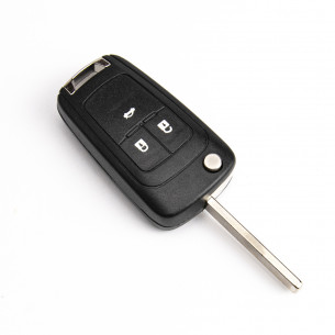 Chevrolet Flip Key Cover With 3 Buttons - Aftermarket