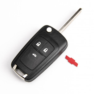 Chevrolet Flip Key Cover With 3 Buttons - Aftermarket
