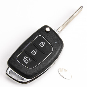Hyundai Flip Key Cover With 3 Buttons - Aftermarket
